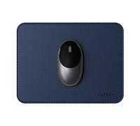 SATECHI Alfombrilla para Ratón 25 x 19 cm, Mouse Pad para Oficina y Hogar, Tapete Elegante, Reversible y Resistente a Arañazos, Material Premium (PU) - Mousepad Azul