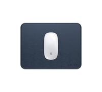 SATECHI Alfombrilla para Ratón de Cuero Vegano, 25 x 19 cm, Mouse Pad para Oficina y Hogar, Tapete de Ratón Fabricado en Cuero Sintético, Elegante, Reversible y Resistente a Arañazos - Mousepad Azul