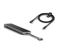 SATECHI Bundle Dual USB-C Dock 75W Dual 4K HDMI DP SSD con Cable de Angulo Recto USB-C 240W 20Gbps 4K60Hz