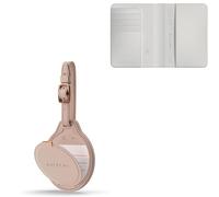 SATECHI Bundle FindAll Localizador para Maletas (Rose) y Funda Pasaporte con Find My RFID (Beige)