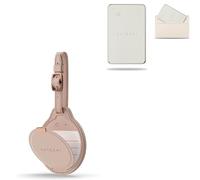 SATECHI Bundle FindAll Localizador para Maletas (Rose) y Tarjeta GPS para Carteras (Beige) Apple Find My