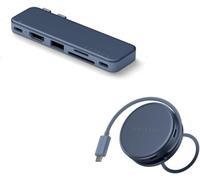 SATECHI Bundle Hub USB-C OntheGo 5 en 1 y Hub USB-C Snap 6 en 2 (Índigo) Bundle
