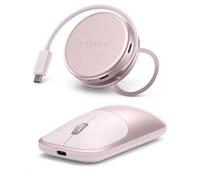 SATECHI Bundle Ratón Inalámbrico Slim EX y Hub USB-C OntheGo 5 en 1 (Rosa Nube) Bundle