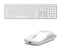SATECHI Bundle Teclado inalambrico Slim EX3 Tamano Completo con Teclado numerico (Distribucion US QWERTY) (Plata) y Raton inalambrico Slim EX (Plata)
