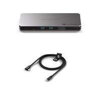 SATECHI Bundle Thunderbolt 4 Dock 96W 40Gbps con Cable USB C 240W 20Gbps 4K60Hz 90 Grados