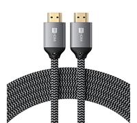 SATECHI Cable HDMI 8K, 2 metros, Ultra High Speed 48 Gbps, 8K@60 Hz y 4K@120 Hz, Cable Trenzado y Resistente, Compatibilidad Universal (2 m)