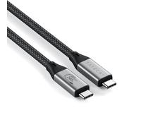 SATECHI Cable USB4 V2 Pro de Carga Rápida PD 240 W con Longitud de 1,2 m, Datos 120 Gbps, USB-C a USB-C, Resolución 8K@60Hz - 4K@120Hz, Thunderbolt 5/4/3 para MacBook Air & Pro y más