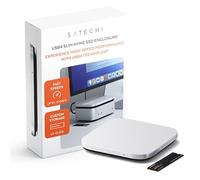 SATECHI Carcasa SSD NVMe USB4 para Mac Mini M4, Compatible con Thunderbolt 5/4, hasta 8TB, Velocidad de 40Gbps, para Módulos SSD M.2 2280/2260/2242/2230 (Unidad de Almacenamiento No Incluida)