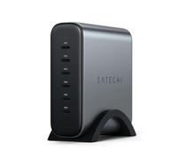 SATECHI 200W Cargador USB C GAN con 6 Puertos USB C (2X PD 3.1 y 4X PD 3.0), Estacion de Carga Rápida y Segura para MacBook Air & Pro M5 M4, iPad, iPhone, Portatil, Thunderbolt y más