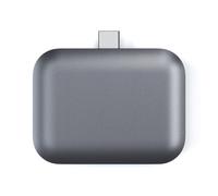 Satechi Cargador Inalámbrico USB-C Airpods Gris, Gris