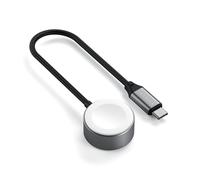 SATECHI Cargador Magnético USB C para Apple Watch, Cargador Inalámbrico de 5W, Cable Trenzado 19cm Resistente, para Apple Watch Ultra 2/Ultra, Series 11-7, AirPods/Pro - Certificado MFi