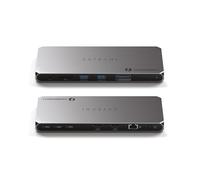 SATECHI Dock Thunderbolt 4 con Carga de 96W, HDMI Doble Monitor 4K/60Hz, Transferencia de Datos 40Gbps, 2 USB 3.2, Ethernet, Dock Thunderbolt 4 para Mac/Windows - Software DisplayLink Requerido