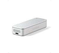SATECHI DotDisk Carcasa SSD M.2 NVMe 80Gbps, USB4 V2, Plata | En aluminio con refrigeración activa, transferencia ultrarrápida, compatible con Thunderbolt 5 y USB4