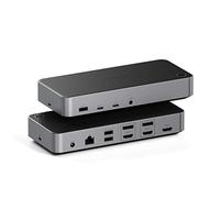 SATECHI Estación Multipuerto USB-C, 13 en 1, Triple 4K Docking Station con 100W PD, 2 Displayport, 2 HDMI, 4 USB-C, USB-A, Gigabit Ethernet y Jack De Audio - para MacBook y Windows