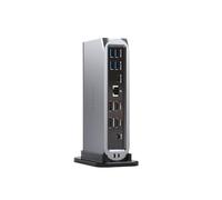 SATECHI Estación Multipuerto 16 en 1, Docking Station Thunderbolt 4 USB-C, Carga 96W, hasta 4 Pantallas 4K 60Hz, Datos a 10Gbps, 5X USB-A, Lector Micro/SD, Audio, Ethernet 2.5Gbps, para Mac y Windows