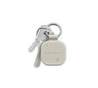 SATECHI FindAll Buscador de Llaves con Apple Find My, Carga Inalámbrica, Alerta de Olvido con Sonido Potente, Llavero GPS Localizador de Llaves para iPhone, iPad, Mac - Beige