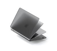 SATECHI Funda Rígida para MacBook Air 13 Pulgadas, Eco-Hardshell Ultrafina y Ligera, Compatible M2 2022, M3 2024, M4 2025, Acceso Completo a Puertos - Oscura