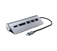 Satechi Hub USB 5Gbps con Lectores de Tarjeta SD/Micro SD, Gris oscuro