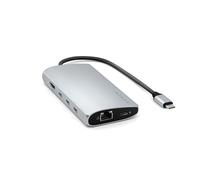 Satechi Adaptador multipuerto USB-C 8K con Ethernet V3 plata