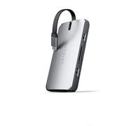 SATECHI Adaptador Multipuertos USB-C On-The-Go - Hub USB Portátil 9-en-1 - para M2/ M1 MacBook Pro/Air, M2/ M1 iPad Pro/Air, M2 Mac Mini, iMac M1 (Gris Espacial)