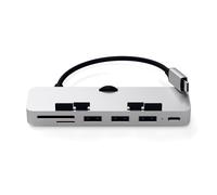 SATECHI Hub USB C con Clip para iMac, Plata