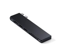 Satechi Hub USB-C Slim PRO para MacBook Plug and Play Compact, Negro
