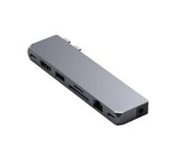 Satechi Hub USB Pro Hub Max de Aluminio para MacBook, Gris antracita