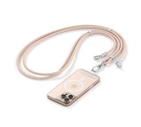 SATECHI OntheGo™ Cuerda para Móvil USB-C con Carga Rápida 60W, Transferencia de Datos 480Mbps, Cordón para Móvil Ajustable 1,5 m con Cable Trenzado para iPhone y Android - Desert Rose