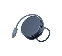 SATECHI OntheGo™ Hub USB-C Magnético 5 en 1 con Cable Enrollable, PD 60W, HDMI 4K, Lector SD, USB-A y Puerto USB-C 5Gbps para MacBook Neo/Air/Pro, Portátil e iPad - Índigo