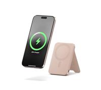 SATECHI OntheGo Power Bank MagSafe 5000mAh, Qi2, Soporte Integrado, Rosa