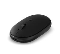 SATECHI OntheGo™ Ratón Inalámbrico Bluetooth con Batería USB-C Recargable, Conexión hasta 3 Dispositivos, Mouse Inalámbrico, Compacto y Ergónomico para Ordenador, Portátil y Tableta - Noir
