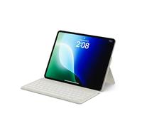 SATECHI OntheGo™ Teclado Inalámbrico Bluetooth con Soporte Ajustable para iPad, Tablet y Portátil, hasta 3 Dispositivos, Carga USB-C, Ergonómico y Compacto, QWERTY US - Beige