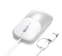 SATECHI Ratón con Cable Slim LX, Plata