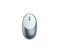 SATECHI Ratón Bluetooth M1 de Aluminio, Mouse Bluetooth Sin Receptor, Ergonómico y Compacto, USB Tipo-C y Batería Recargable, Raton Inalámbrico para MacBook, Mac Mini, iPad, iMac y Muchos Más - Azul