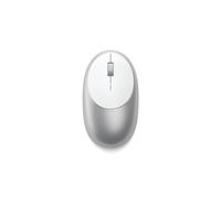 SATECHI Ratón Inalámbrico Recargable M1 en Aluminio, Ratón Bluetooth sin Receptor, Ergonómico y Compacto, USB C y Batería Recargable, para MacBook, iPad, Windows y Más - Plateado