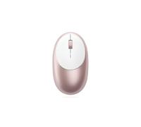 SATECHI Ratón Inalámbrico Recargable M1 en Aluminio, Ratón Bluetooth sin Receptor, Ratón Ergonómico USB-C para MacBook Air & Pro, Mini, iPad, iMac, Windows y más - Rosado
