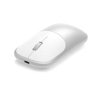 SATECHI Ratón Inalámbrico Slim EX en Aluminio, Multi-Dispositivo Bluetooth y 2,4 GHz, Recargable USB-C, Clic Silencioso, Diseño Compacto y Elegante para Mac, Windows y Android - Plata