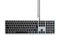 Satechi slim w3 teclado hogar usb qwertz alemán negro, gris