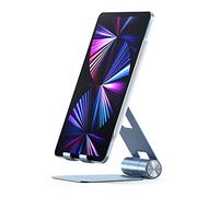 SATECHI Soporte Tablet Plegable en Aluminio R1, Soporte Móvil iPhone Antideslizante, Diseño Elegante para Oficina, Compatibilidad Universal con Móviles y Tabletas de hasta 13 Pulgadas - Azul
