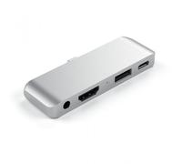 Satechi ST-TCMPHS Hub Adaptador USB-C Multipuertos Aluminio Plata