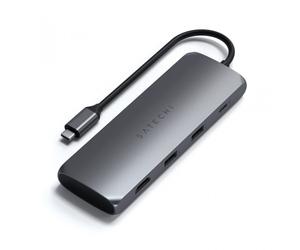 Satechi ST-UCHSE Hub Adaptador USB 3.0 Multipuertos Gris Espacial
