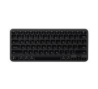 SATECHI Teclado Inalámbrico Slim EX1, Distribución , Bluetooth Multi-Dispositivo 4 en 1, Conexión 2,4 GHz, Recargable USB-C para Mac, Windows y Android - Negro Espacial