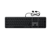 SATECHI Teclado con Cable Slim LX3 , Tamaño Completo con Keypad Numérico, USB-C, Tecla para Cambio de SO, para Mac, Windows y Android - Negro Espacial
