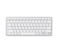 SATECHI Teclado Inalámbrico Slim EX1, Teclado Bluetooth Multi-Dispositivo 4 en 1, Conexión 2,4 GHz, Recargable USB-C para Mac, Windows y Android - Plata, QWERTY US
