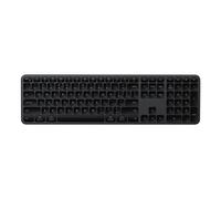 SATECHI Teclado Inalámbrico Slim EX3, QWERTY Americano, Teclado Bluetooth con Keypad Numérico, Multi-Dispositivo 4 en 1, Receptor 2,4 GHz y Recargable, para Mac, Windows y Android - Negro Espacial