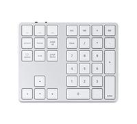 SATECHI Teclado Numérico Inalámbrico Slim de Aluminio con 34 Teclas, Mini Teclado Bluetooth USB-C para MacBook Air & Pro, Portatil, PC, iPad y más - Plata, Distribución US