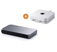 SATECHI Thunderbolt 4 Slim Hub Pro + USB-C Hub Stand Mac Mini