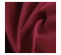 Satén Tela Tela de satén poliéster alta gama, imitación seda, for forro caja regalo, color sólido, for coser vestidos muñeca(Dark Red,100cm by 150cm)