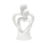 Saterkali Estatua de pareja abrazada, figura romántica impresa en 3D para dormitorio, escritorio, soporte de TV, decoración del hogar, regalo de boda y día de San Valentín