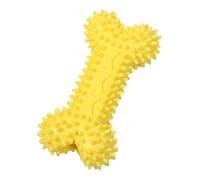 Saterkali Juguete elástico para masticar para perros, TPR con forma de hueso puntiagudo, alta elasticidad, resistente a las mordeduras, textura de puntos elevados, para limpieza de dientes de